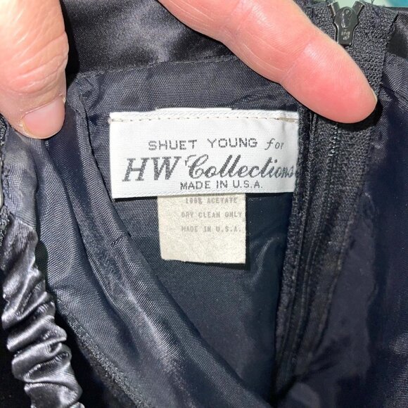 Shuet Young For HW Collection Dress Womens Size 9 10 Off The Shoulder Bow Front - Picture 4 of 12